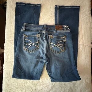 BKE Women's Boot Cut Jeans in Deep Blue